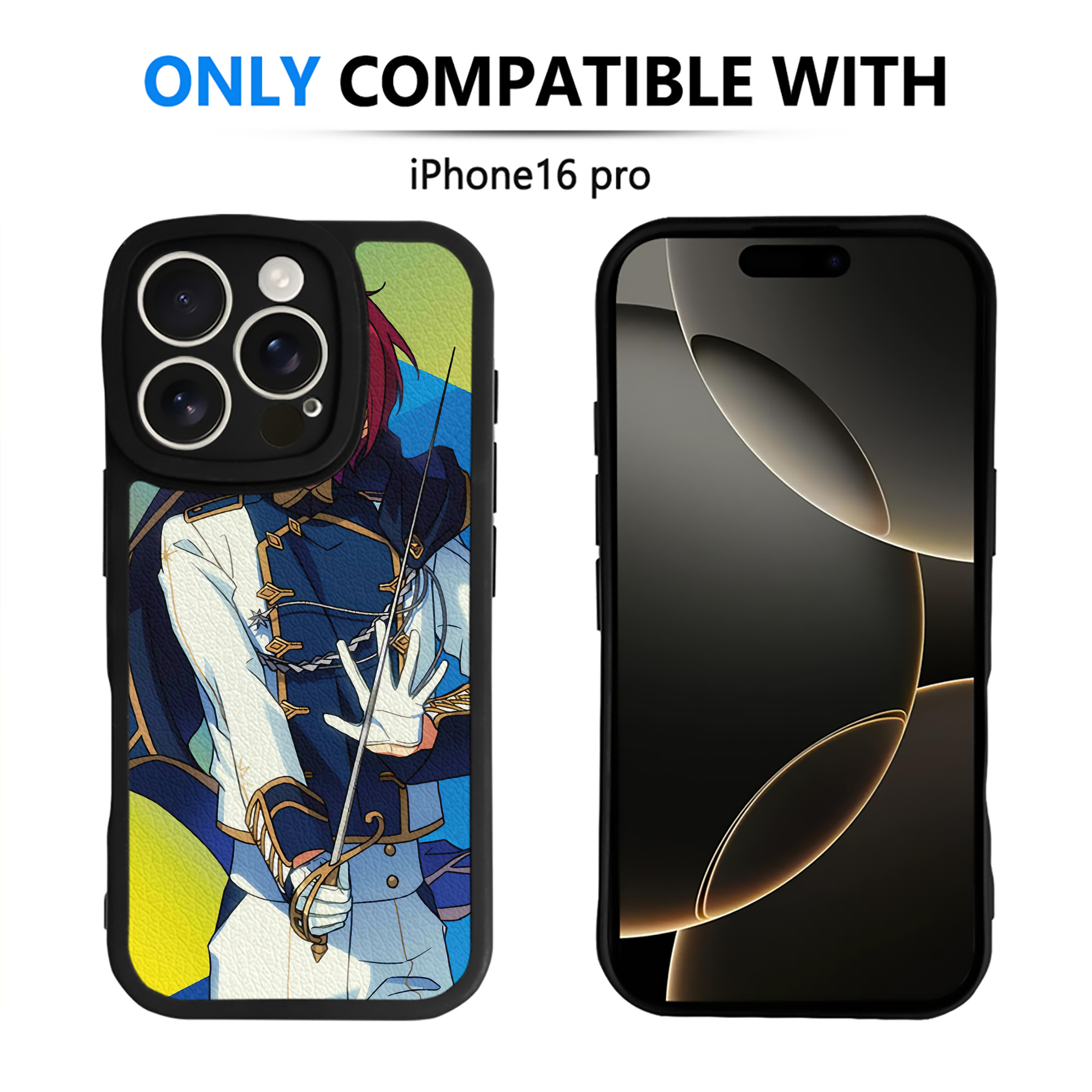 （画像用） あんさんぶるスターズ! Ensemble Stars 【iPhone 16シリーズ対応】シリコンスマホケース（レザー調） 材質：シリコン